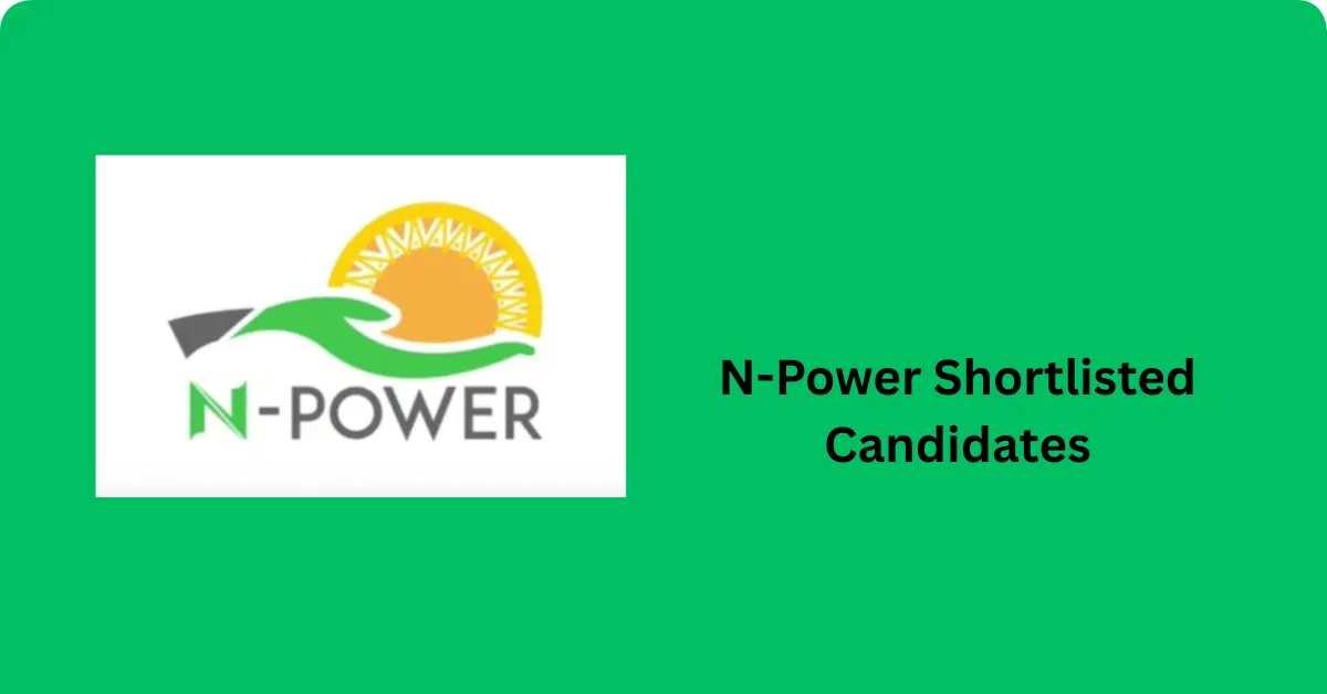 N-Power Shortlisted Candidates